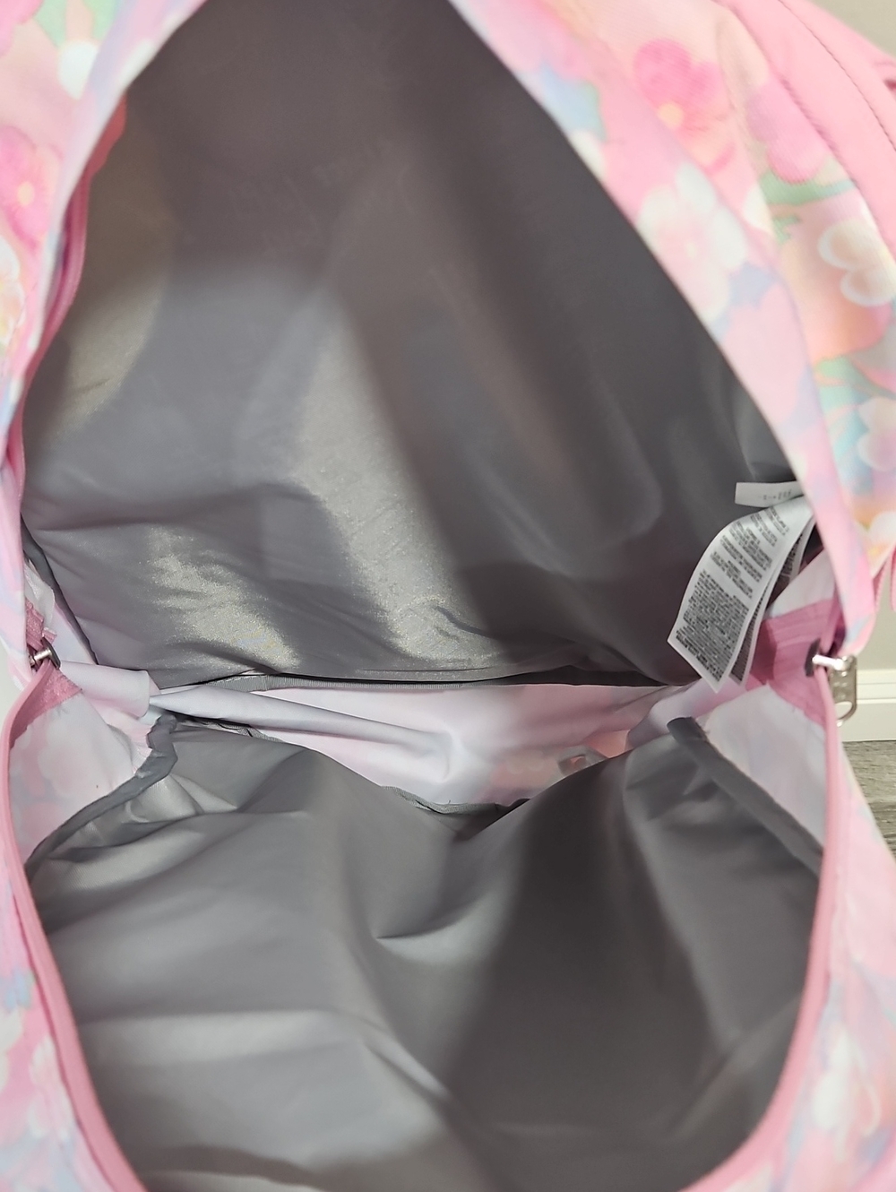 Jansport Big Student Backpack Pink Flowers - Picture 8 of 13